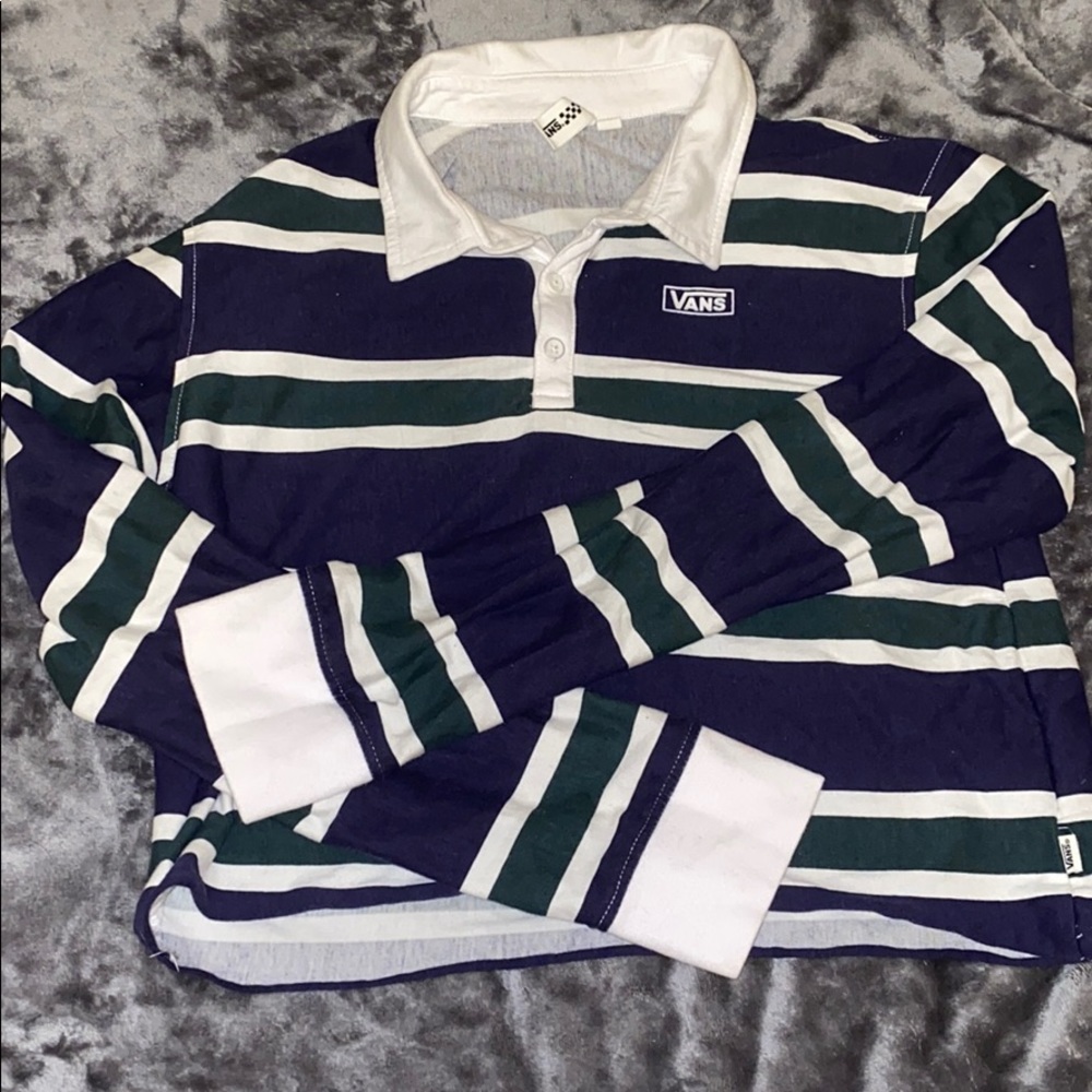 VANS cropped striped long sleeve